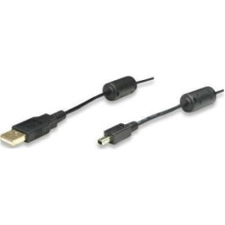 ΚΑΛΩΔΙΟ  MANHATTAN USB 2.0 Cable USB-A male - mini USB-A male Μαύρο 1.8m (390361)