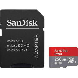 Sandisk Ultra microSDXC 256GB Class 10 U1 A1 with Adapter