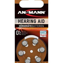 ΜΠΑΤΑΡΙΑ  ANSMANN ΝΟ.312 ΑΚΟΥΣΤΙΚΩΝ ΒΑΡΗΚΟΙΑΣ Zinc-Air 312 (PR41)