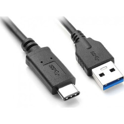  POWERTECH καλώδιο USB 3.0 σε USB-C CAB-UC002, 2m, μαύρο