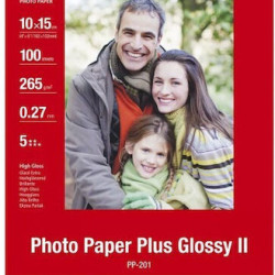 CANON PAPER PP-201  265gr GLOSSY II 100ΦΥΛΛΩΝ 10Χ15cm 2311B072