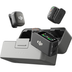 DJI MIC 3  (2 TX + 1 RX + Charging Case) Σετ Ασύρματο Δυναμικό Μικρόφωνο Πέτου, Ζώνης Δημοσιογραφικό