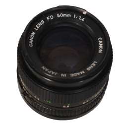 CANON FD 50mm F1.4 LENS USED 