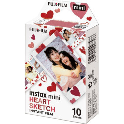 FUJIFILM INSTAX MINI FILM COLOR   Heart Sketch Instant Φιλμ (10 Exposures)