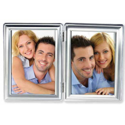 ΚΟΡΝΙΖΑ 13X18 ΓΙΑ 2 ΦΩΤΟΓΡΑΦΙΕΣ  SILVER PLATE 