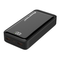 POWERTECH PT-1327 Power Bank 20000mAh 22.5W με 2 Θύρες USB-A και Θύρα USB-C Power Delivery / Quick Charge 3.0 Μαύρο