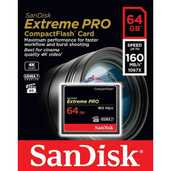 SANDISK 64GB COMPACTFLASH EXTREME PRO 160MB CFAST