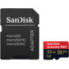 SanDisk Extreme Pro microSDHC 32GB U3 V30 A1 with Adapter