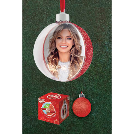 ΧΡΙΣΤΟΥΓΕΝΝΙΑΤΙΚΗ ΜΠΑΛΑ ΓΙΑ ΦΩΤΟΓΡΑΦΙΑ 10Χ10cm RED GLIDER 