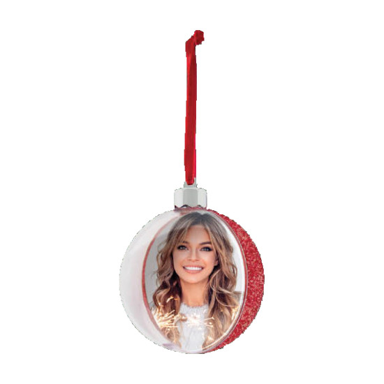 ΧΡΙΣΤΟΥΓΕΝΝΙΑΤΙΚΗ ΜΠΑΛΑ ΓΙΑ ΦΩΤΟΓΡΑΦΙΑ 10Χ10cm RED GLIDER 