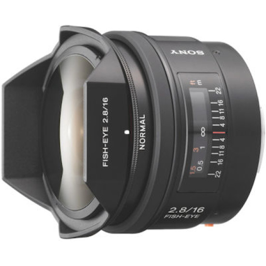  Sony 16mm f/2.8 Fisheye (Sony A) Black