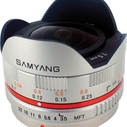 Samyang 7.5mm f3.5 UMC Fish-eye (Micro Four Thirds (MFT)) SILVER