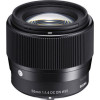 SIGMA 56mm f1.4 DC DN Contemporary for Micro Four Thirds (MFT) Mount Black CROP LENS 
