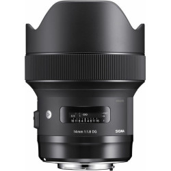 Sigma Full Frame lens 14mm f1.8 DG HSM Art Fisheye  Wide Angle for Sony E Mount Black