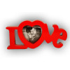 ΚΟΡΝΙΖΑ LOVE  10x10cm